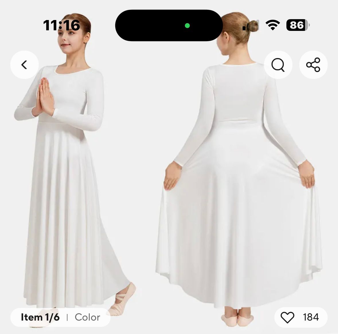 Kids white dress 13524c